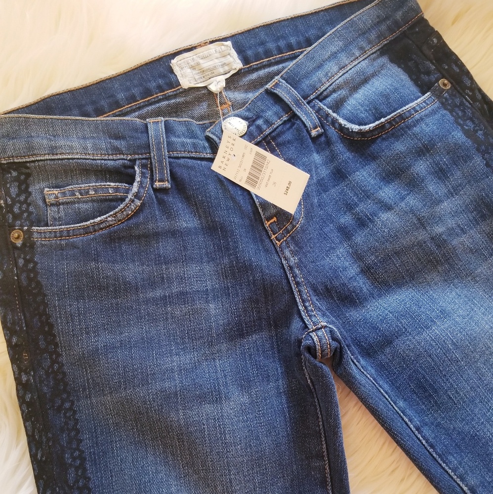 NWT* Current Elliot Tuxedo Rolled Skinny Tux Jeans - Picture 5 of 7
